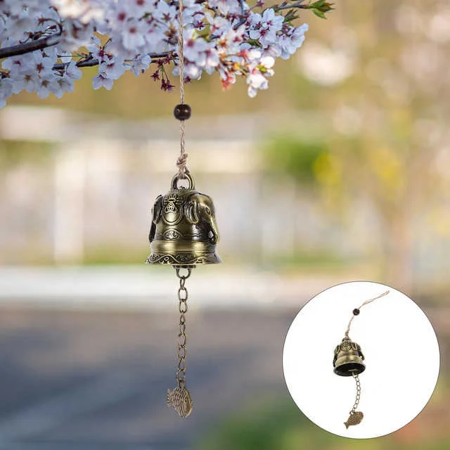 2Pcs Garden Ring Chime Doorbell Small Metal Bell Hanging Bell Craft Vintage Style Hanging Bell Craft Ornament