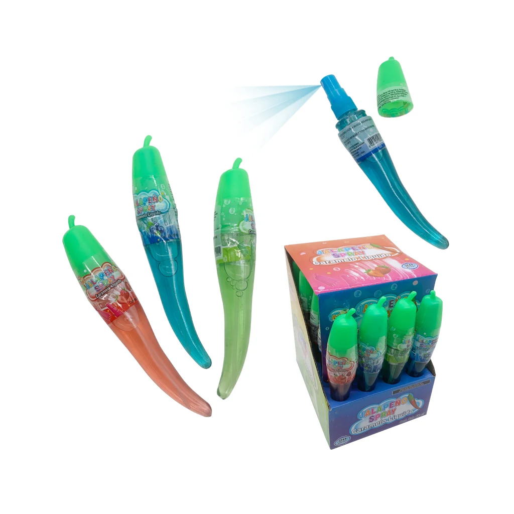 OEM Wholesale Popular Candy Toys Kids Chili Shape Fruit Flavour Liquid Spray