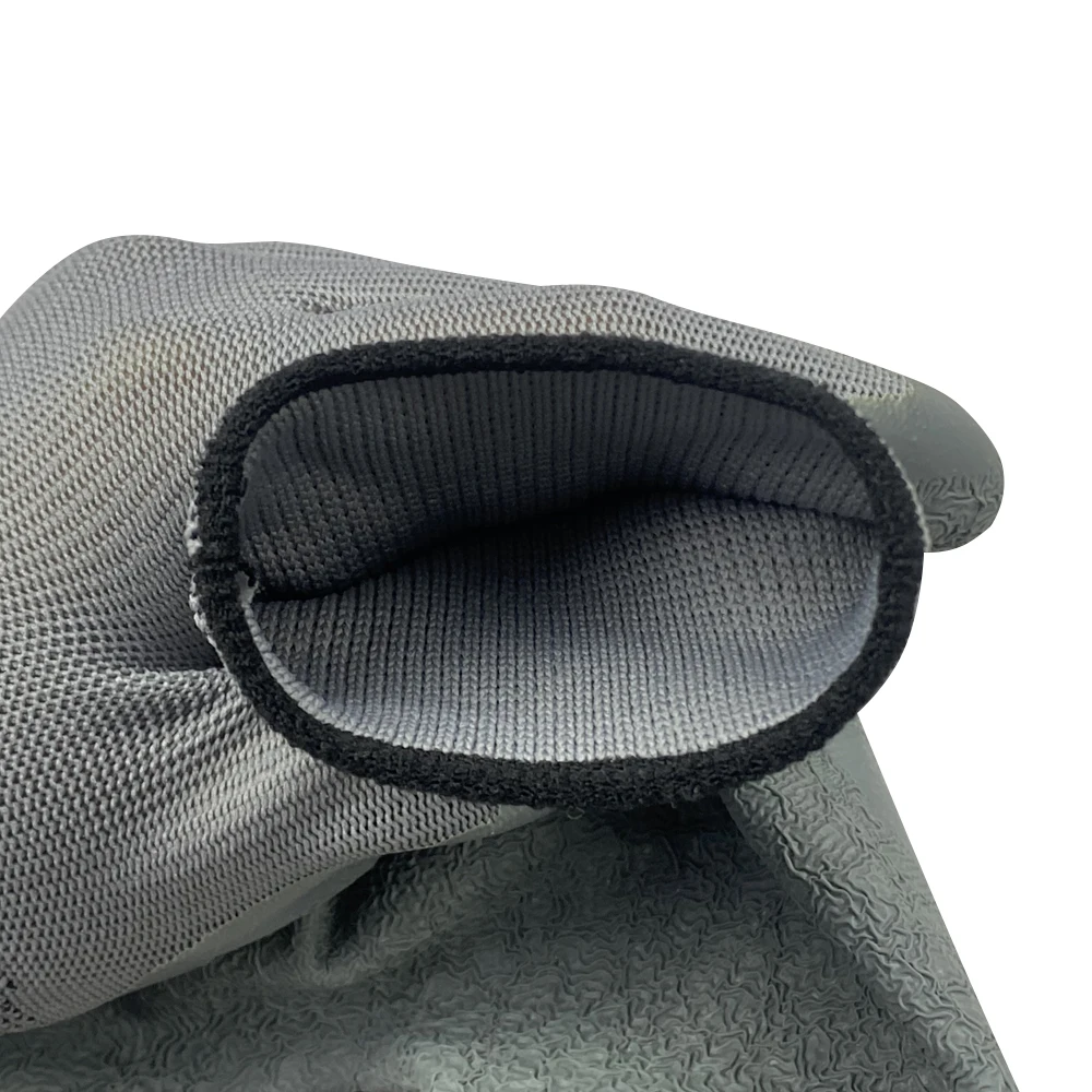 Высококачественные нейлоновые перчатки 13 г с латексным покрытием guantes Нескользящие морщинами защитные