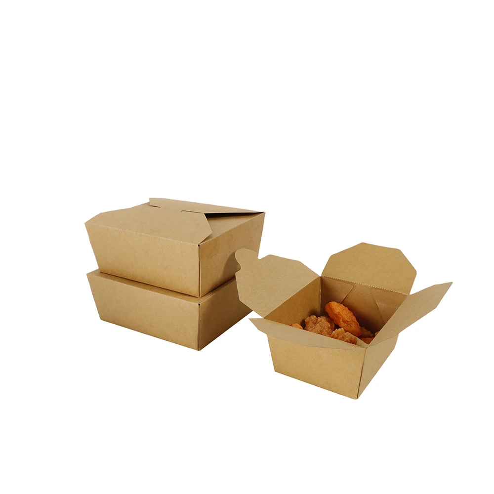 Customize restaurant Takeaway Korean Fried Chicken Paper bag French Fast Food Packaging Boxes