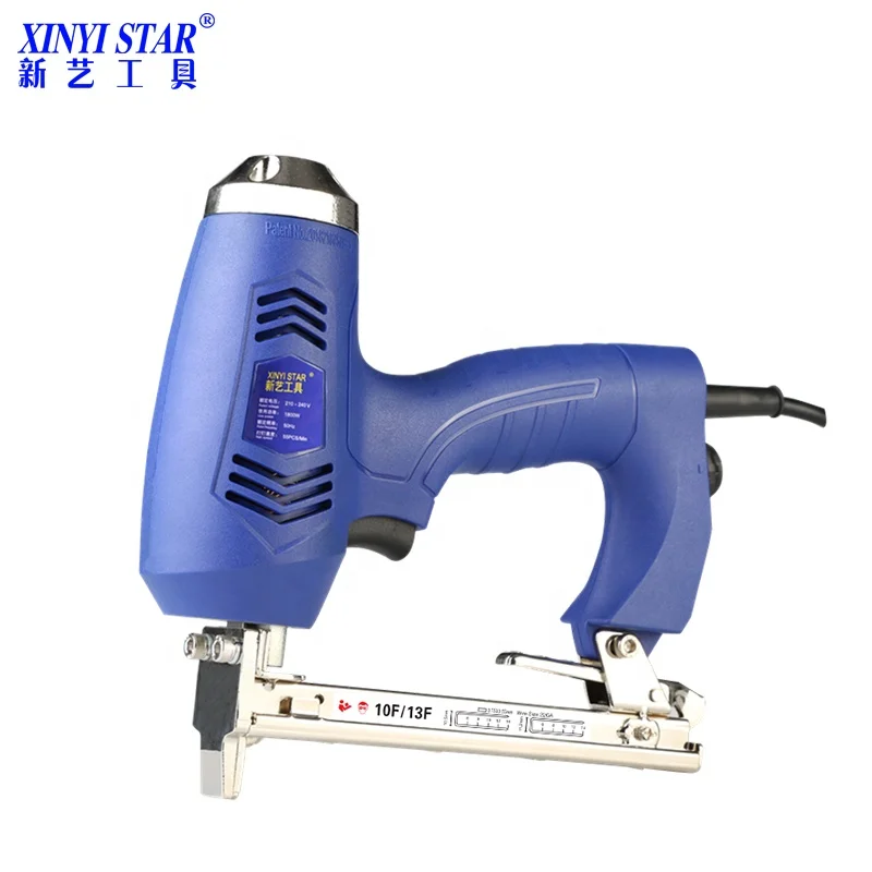 XINYI 10F/13F staple tacker AC electric stapler gun 2in1machine manual staple gun tacker