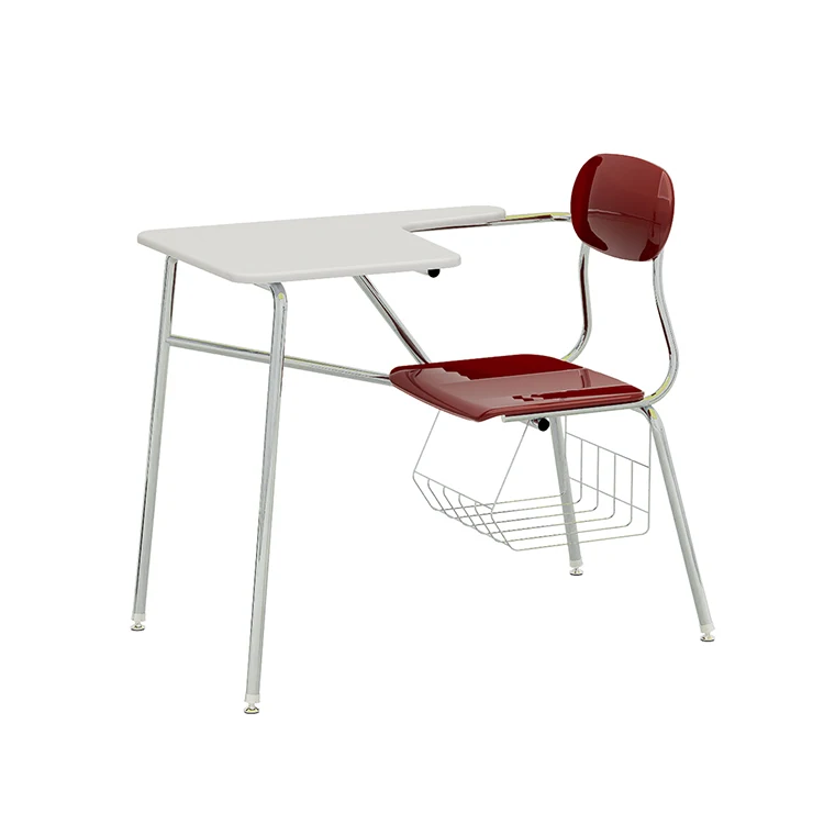 Classroom Modern Combination Arm School Chairs Student School Chairs With Writing Tablet Arm
