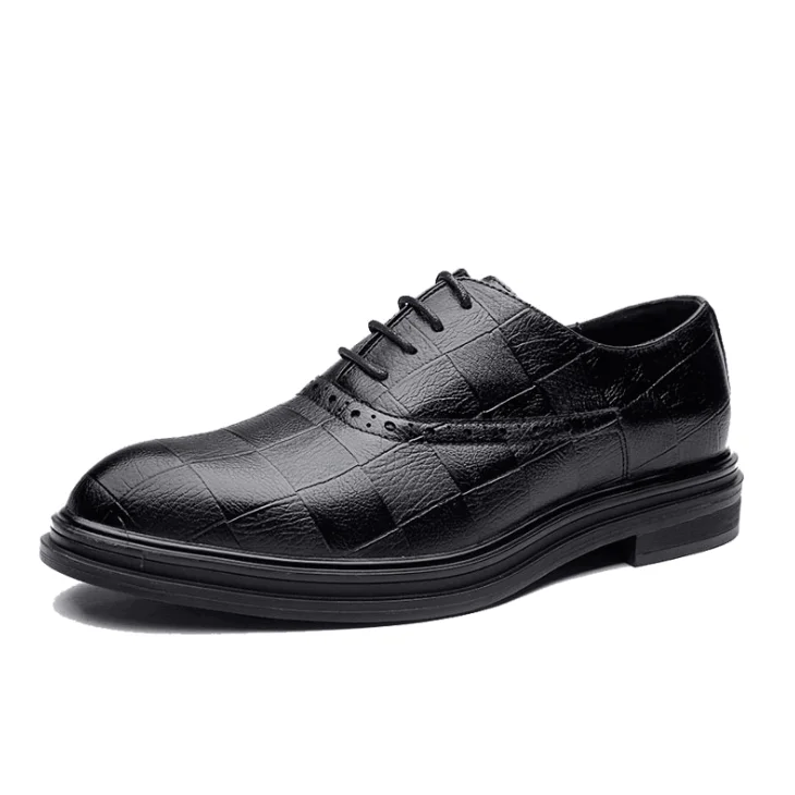 Men Formal Dress Shoes PU Leather Shoes Flats rubber Shoes
