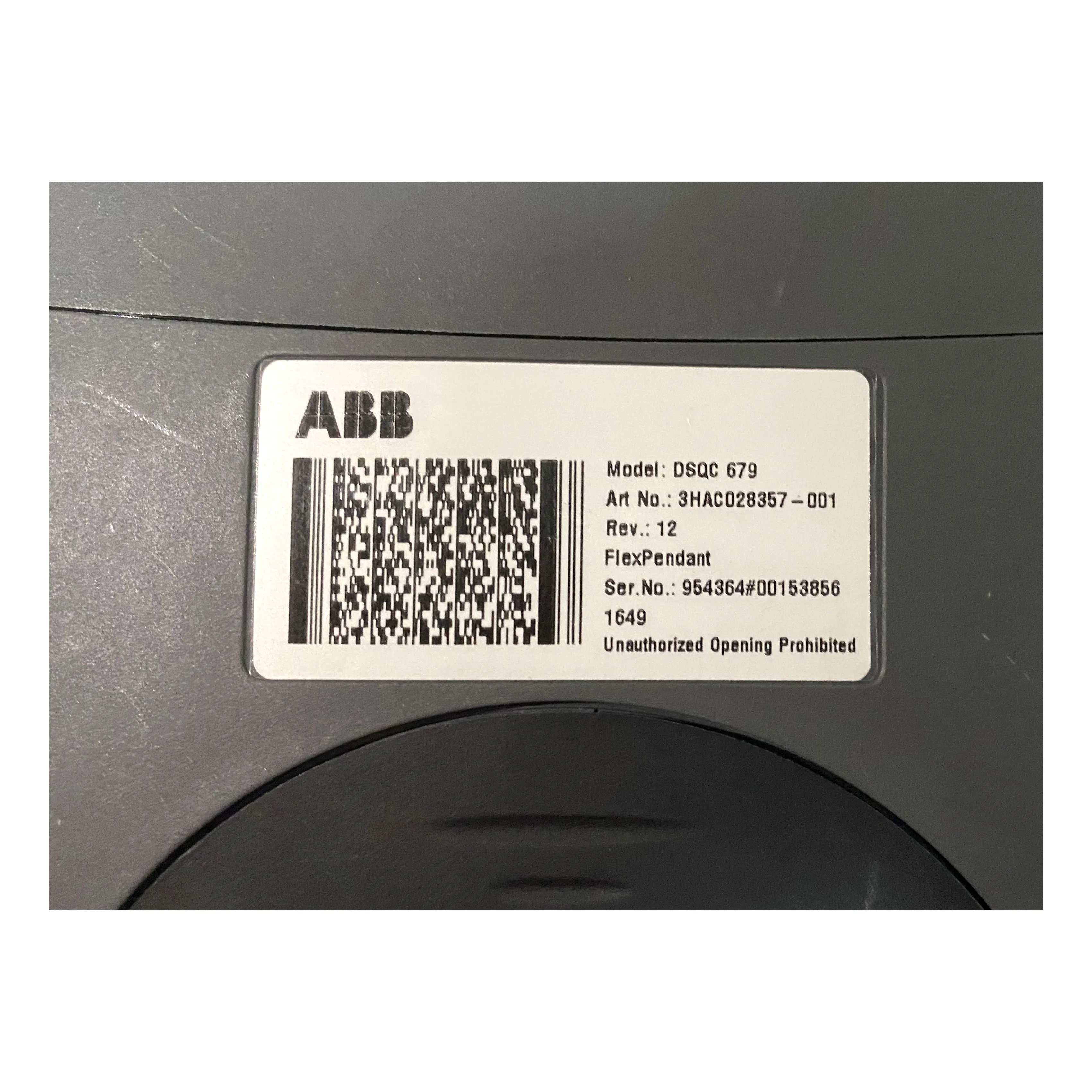 Used  FlexPendant robot teach pendant for ABB DSQC679