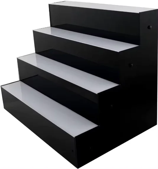 Led Acrylic wall Mounted Wine Racks 4 Ft LED Lighted Liquor Bottle Display Shelf LED Bar beer Shelves for Liquor