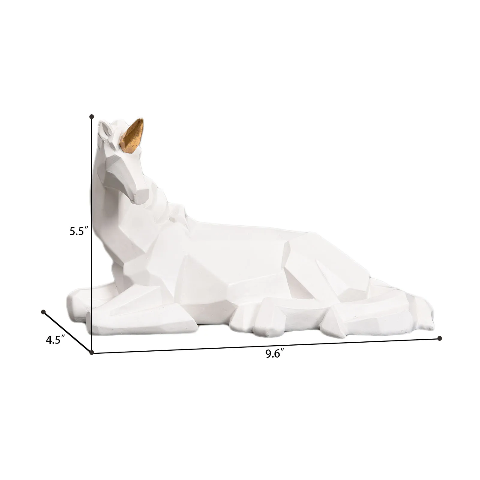 Customized products resin jump unicorn statue animal decoration restaurant for sale