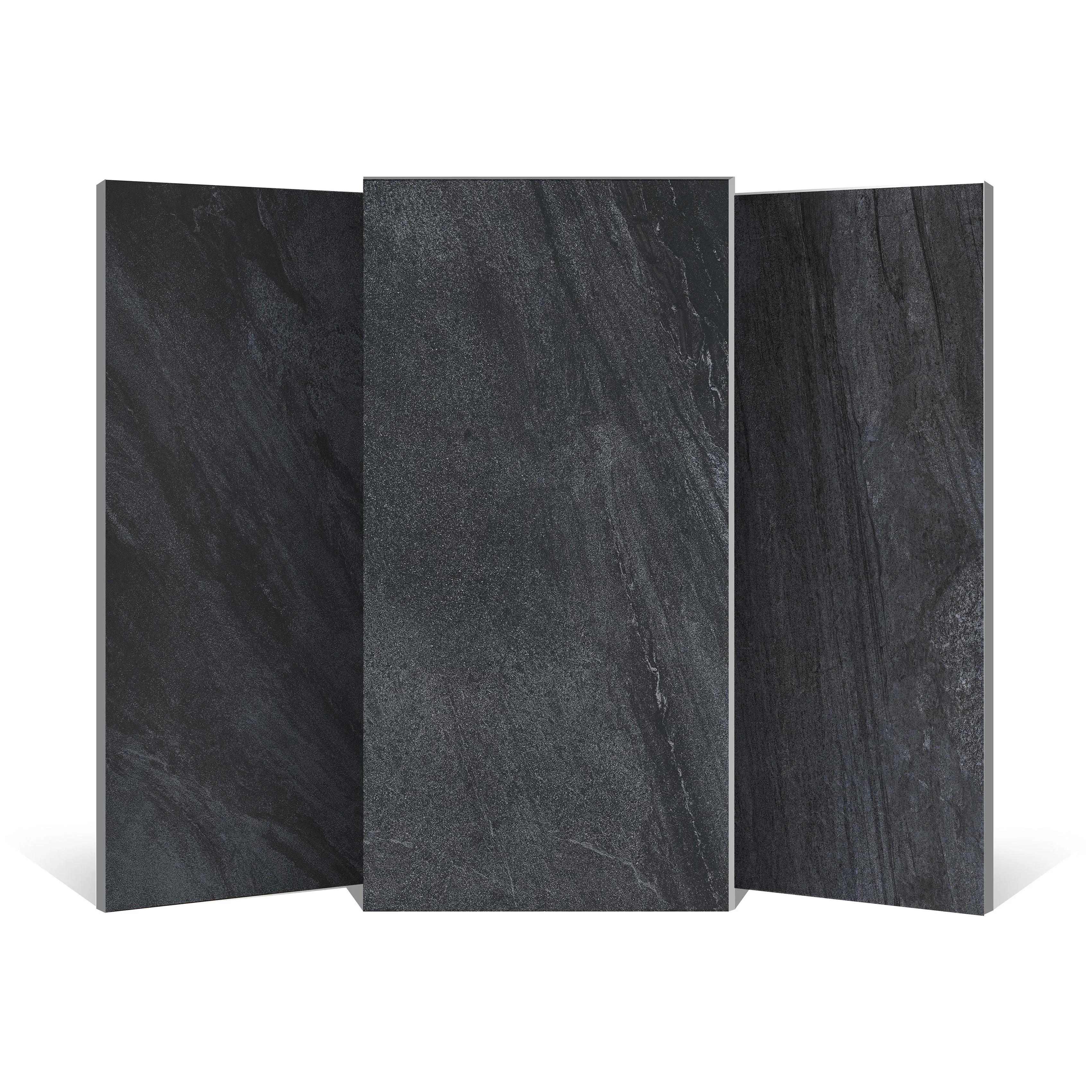 
Floor tile matt surface porcelain rustic tile full body black tile 600*1200 