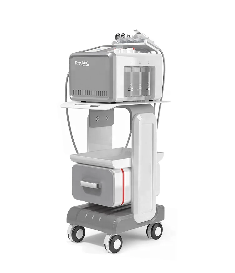 Facial Oxygen Face Spray Beauty Machine for Skin Cleansing Moisturizer 6 in 1 Standing High Frequency Fat Cavitation Machine 80k