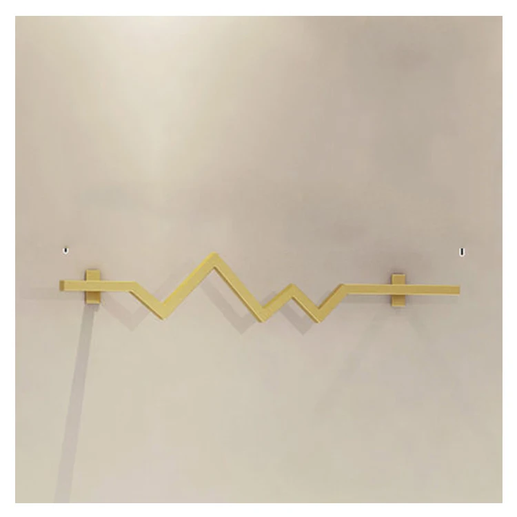 Garment Retail Shop Clothes Hanging Single Side Wall Shelf Bracket Fittings Rack Display