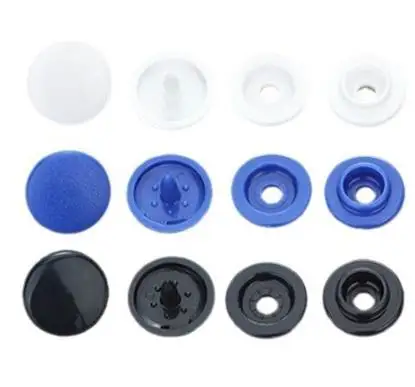Sustainable POM Material Flatback Snap Plastic Buttons with Beads Decoration for Clothing and Garments Fancy Style