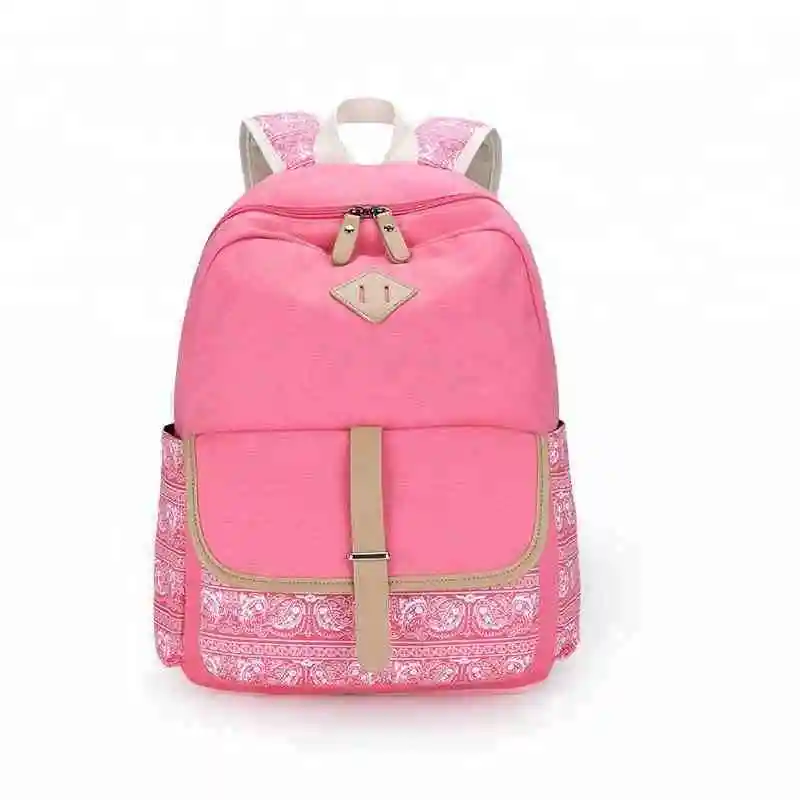 Hot sale back pack girl school bag canvas backpack travel satchel simple backpacks wholesale cheap backbag for women