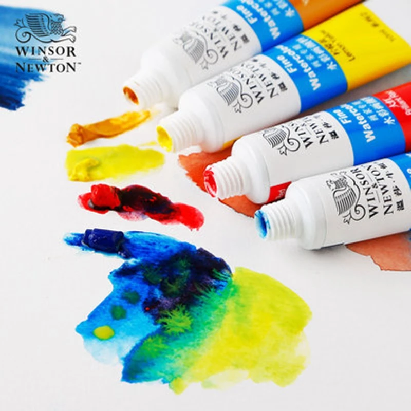  Winsor and Newton 12/18/24/36 цветов 10 мл профессиональные художественные пластиковые трубки Набор акварельных красок