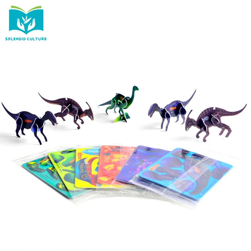 Splendid culture 3d jigsaw puzzle islamic educational toys dinosaur toys kids sublimation with 3d puzzles