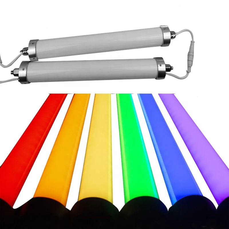 
50 diameter DMX 3D geometry RGB LED pixel tube light 