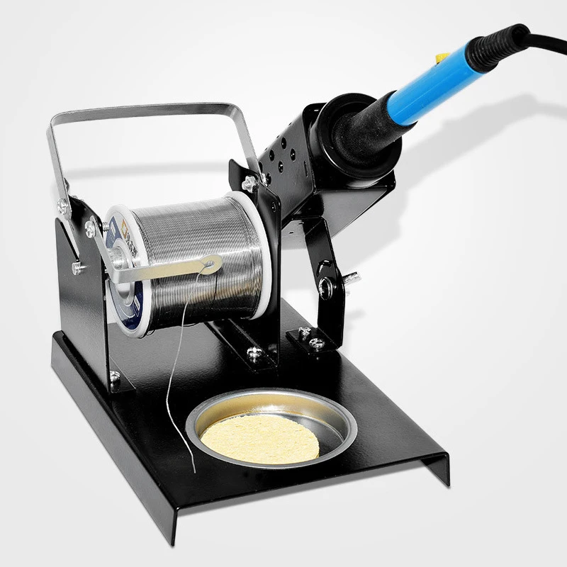 3-in-1 Multifunctional Soldering Accessories Soldering Iron Stand Solder Wire Spool Roll Holder and Soldering Tips Cleaner