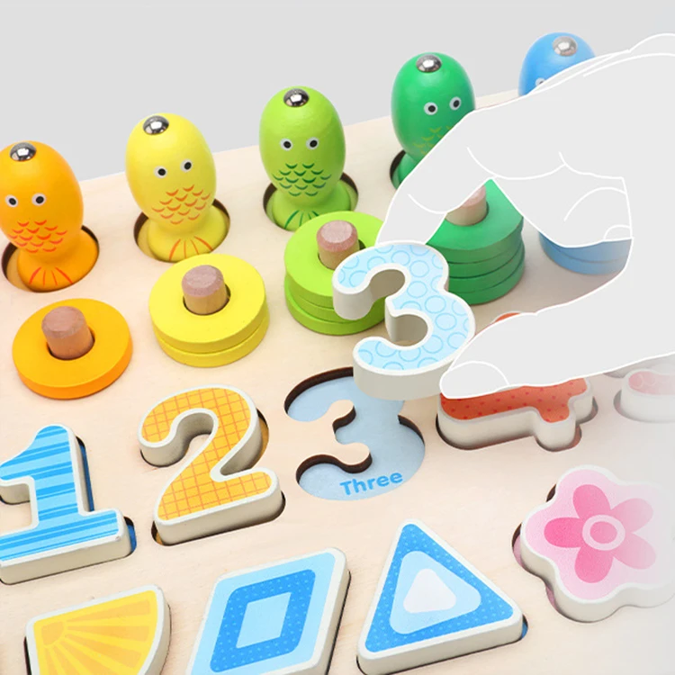 new arrival montessori kids wooden jigsaw puzzle board for education