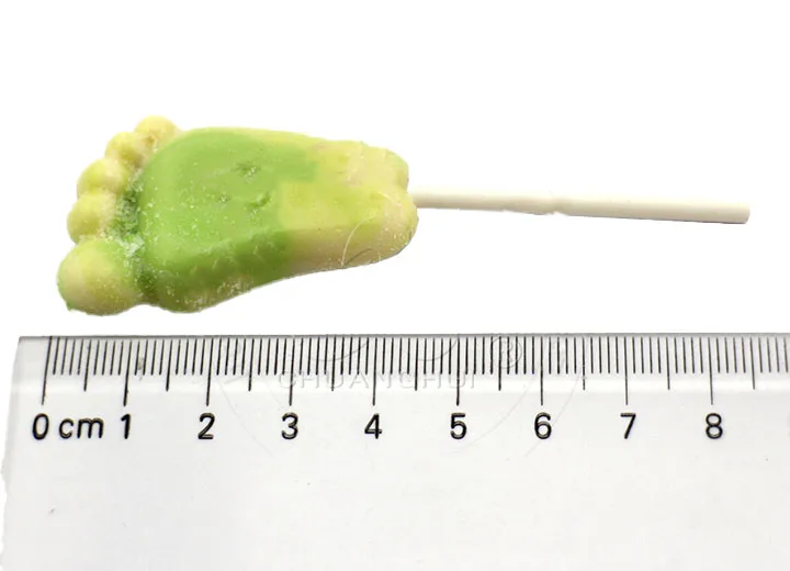 Big foot Lollipop Popping Hard Candy Baby Feet Shapes Fruit Flavors Foot Lolli Individually Wrapped Bulk Variety Party Lollipop