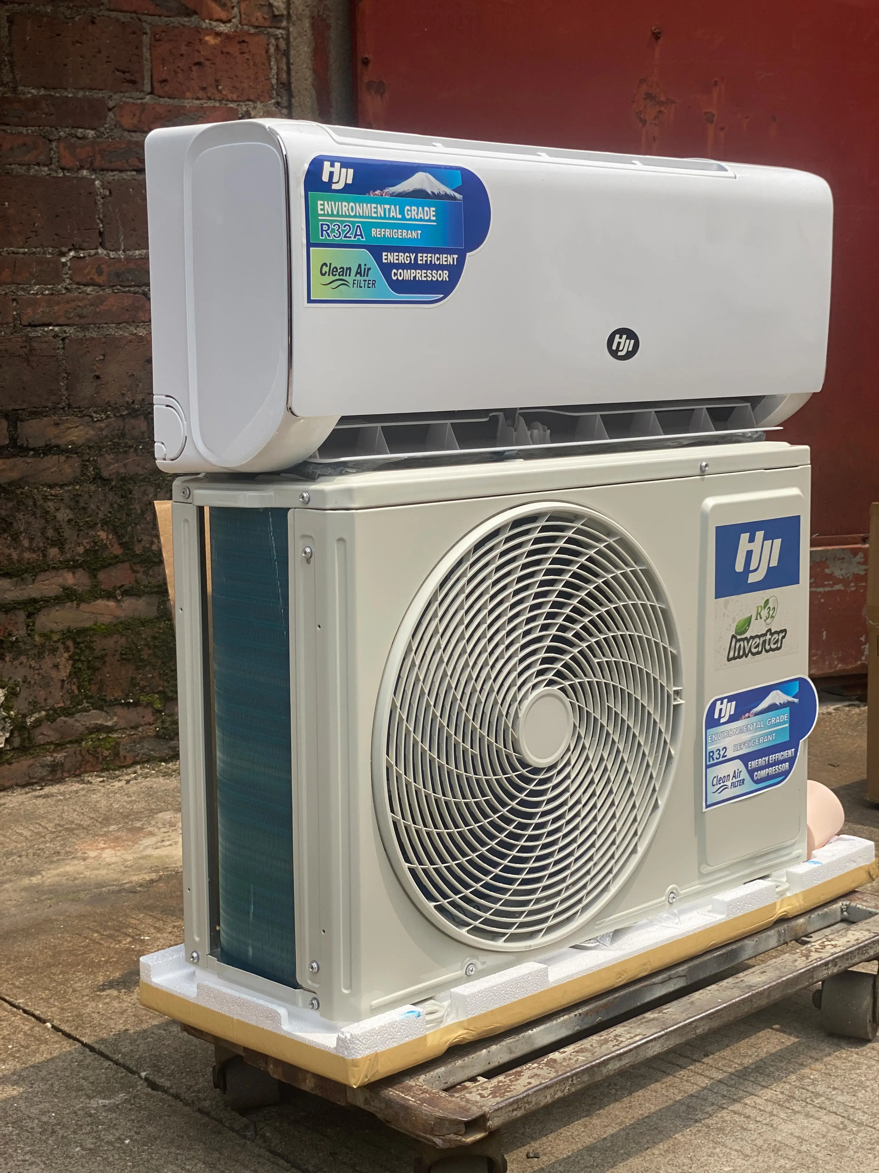 Инвертор HJI 1hp 1.5hp распродажа мощный крутой R32 R410a умный более низкий уровень энергии 7 дней доставки компрессор GMCC сплит-Aircon Mini Ac