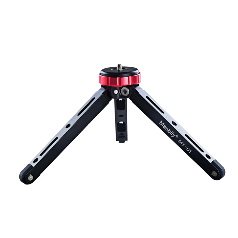 Manbily MT-01+SP-01+B-10 Universal Light Weight camera ball head with cell phone holder desktop tripod stand