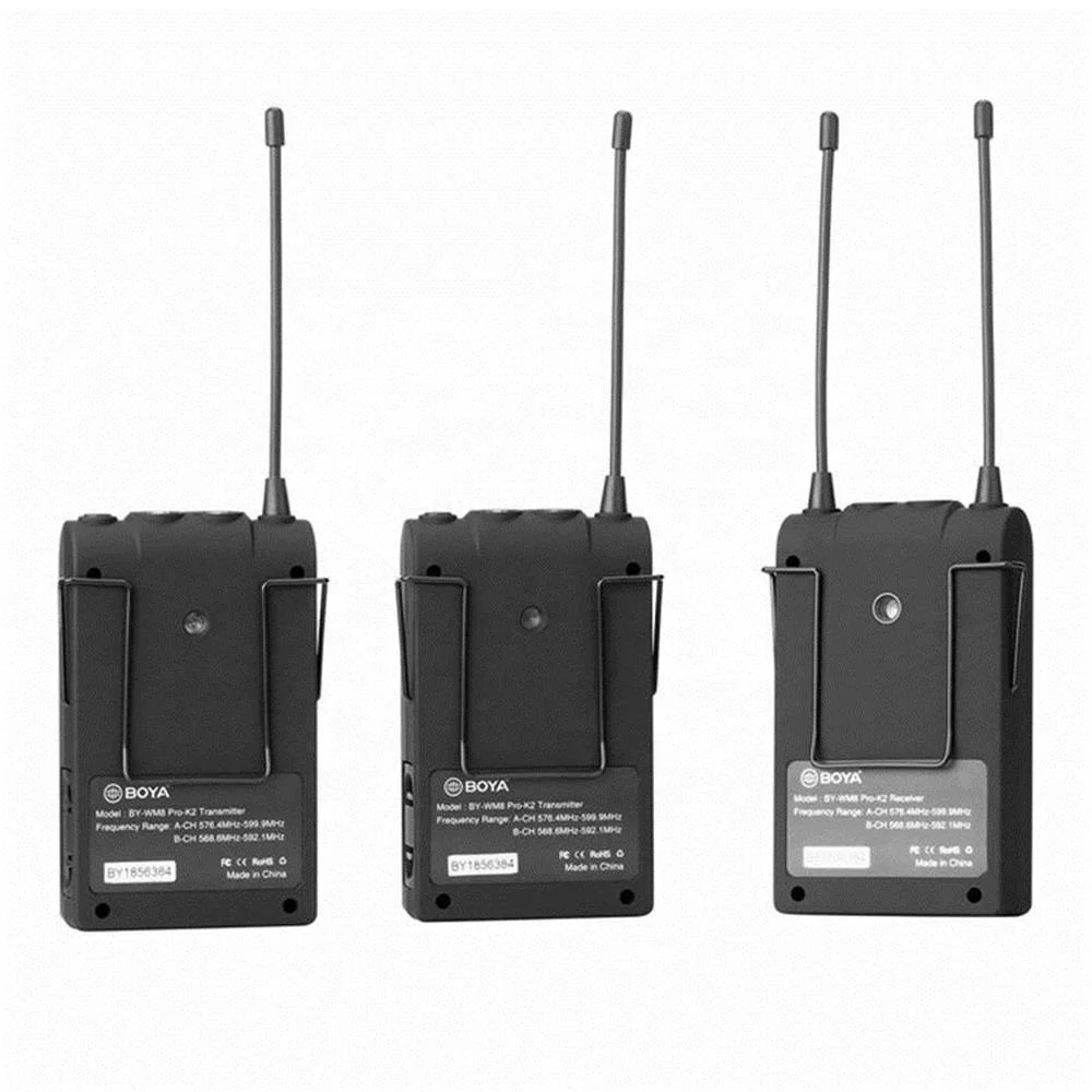 BOYA WM8 Pro-K1 UHF Беспроводной петличный микрофон Система аудио рекордер передатчик + приемник для смартфона