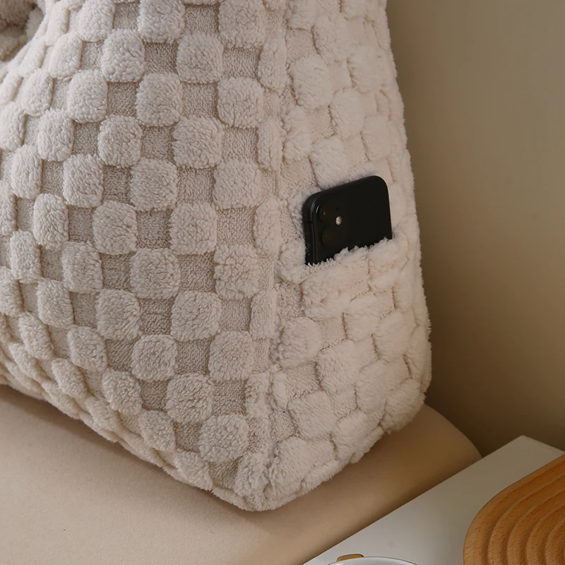 Factory Outlet High Quality Soft Custom Dorm Living Room Sofa Bed Relaxing Reading Gaming Triangle Backrest Cushion Pillow