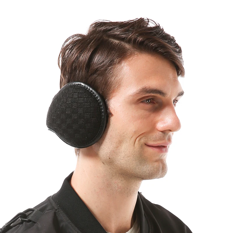 Прочные шерстяные вязаные осенне-зимние однотонные Наушники унисекс 5 цветов с защитой от холода