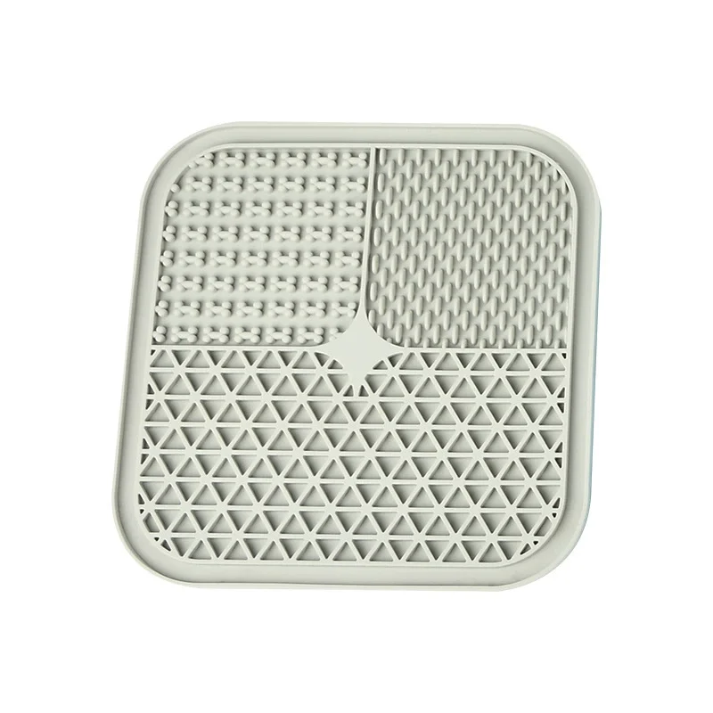 Newopean Food Safe Lick Pad Puppy Licking Mats and Distraction Plate Treat Mat Dog Lick Mat with Suction Cups silicone