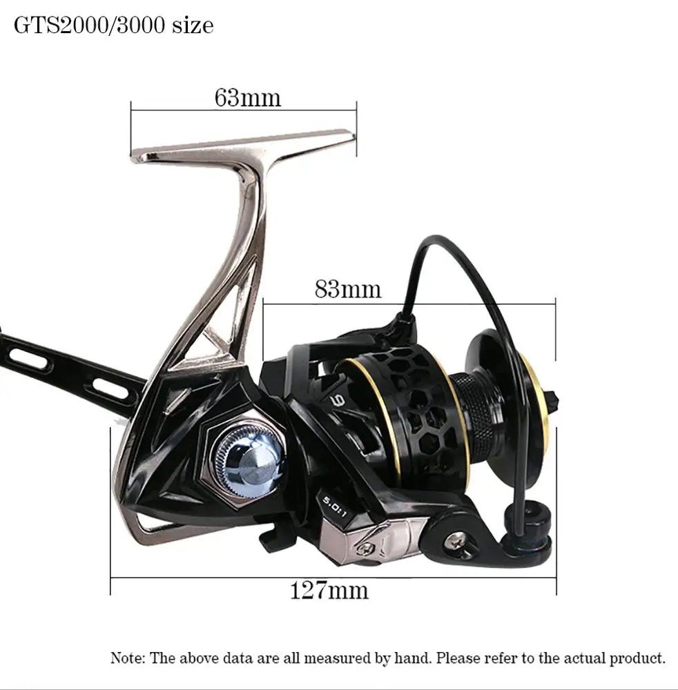 Wholesale 8+1BB Gear Ratio 5.0:1 Spinning Fish Reel Cheap Reel New Style Reels