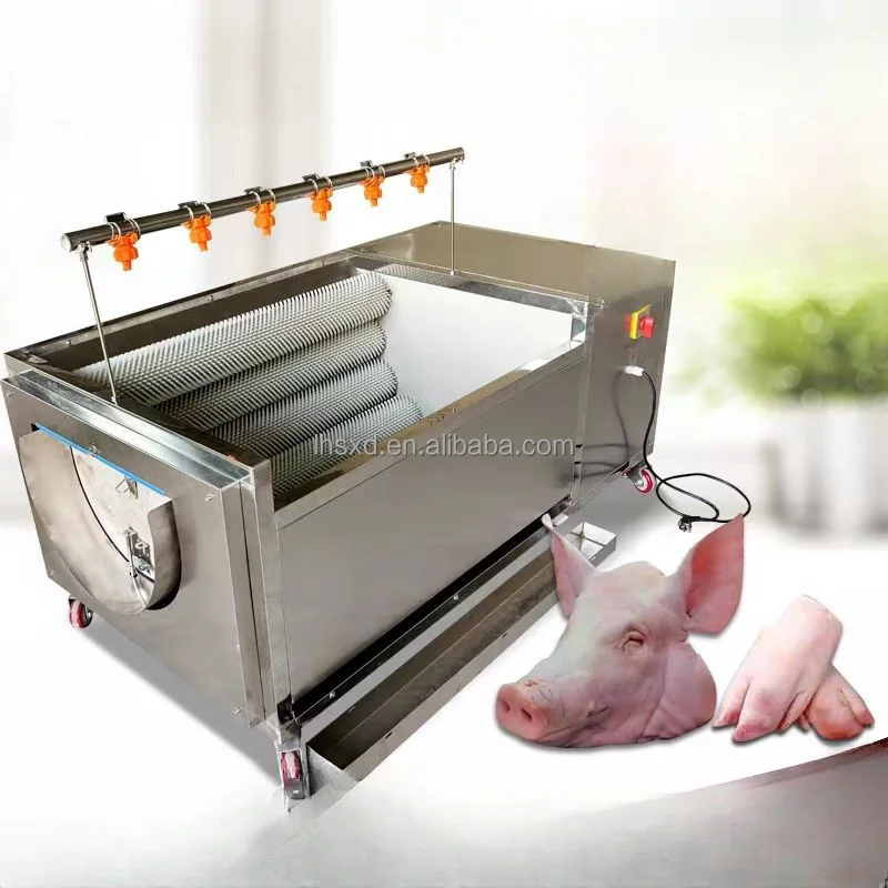 Fully automatic commercial pig trotters, pig feet, seafood cleaning machine, fruit and vegetable brush cleaning machine