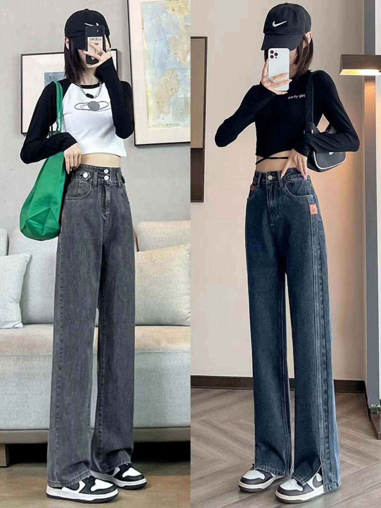 2024 Wholesale Direct Sales of New Jeans Solid Color Slim Fit Jeans for Foreign Trade in Japan and South Korea