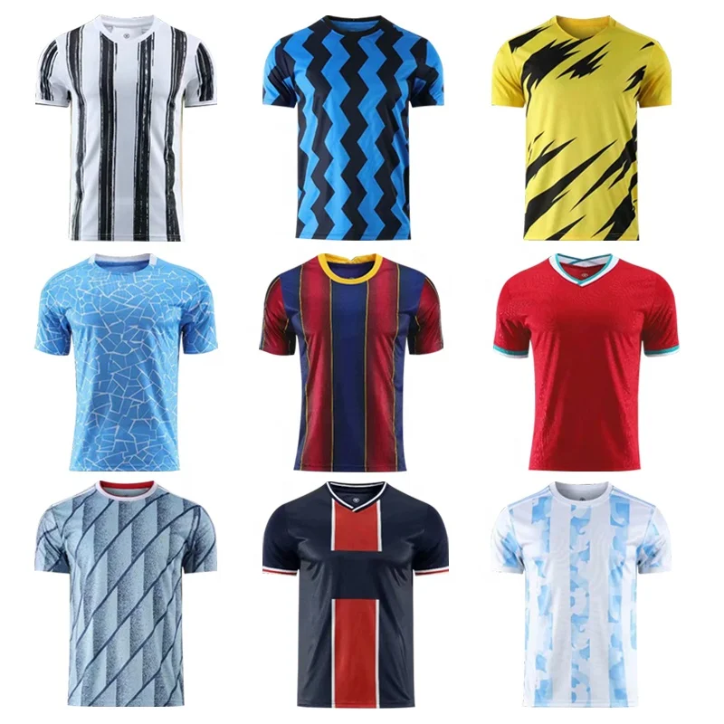 Wholesale Thailand Quality Quick Dry/ Breathable football Jersey Argentina Soccer Jersey