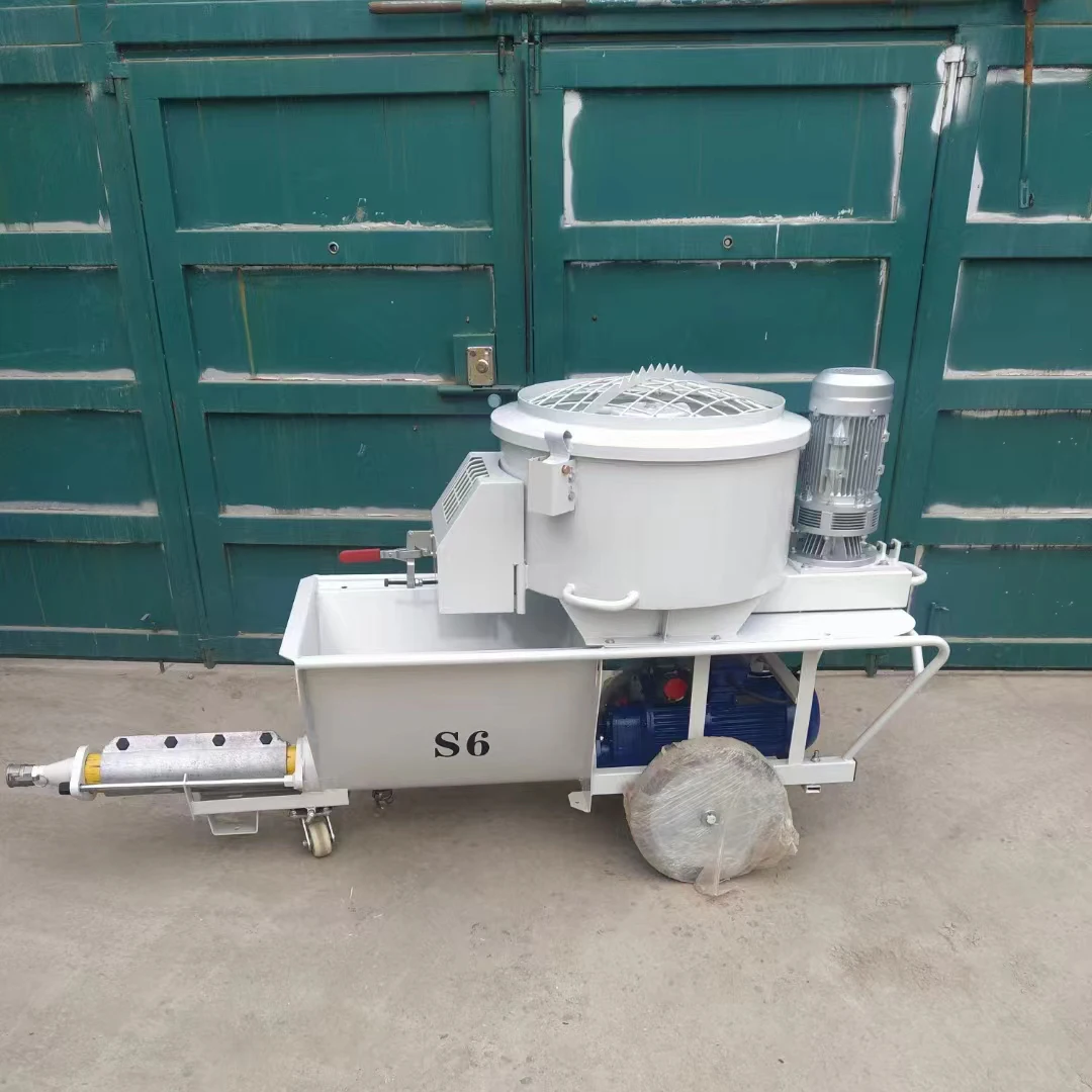 Concrete screw Mortar Spraying Machine YANGFENG S6 Cement Mortar Spray Machine