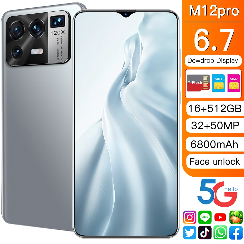 wholesale16+512gb fashion mobile smartphone celularesxiaom origin redm not 9 pro 6g android phone