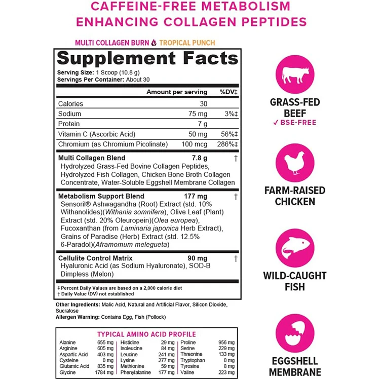 Factory Price Customized Multi Marine Collagen Peptide Powder Hydrolyzed Collagen Powder