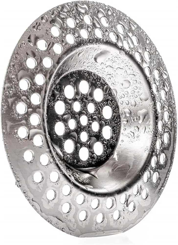 
Portable Steel Hair Catcher, Standard Strainer Drain Protector from Clog for Bathroom, Kitchen, Shower 