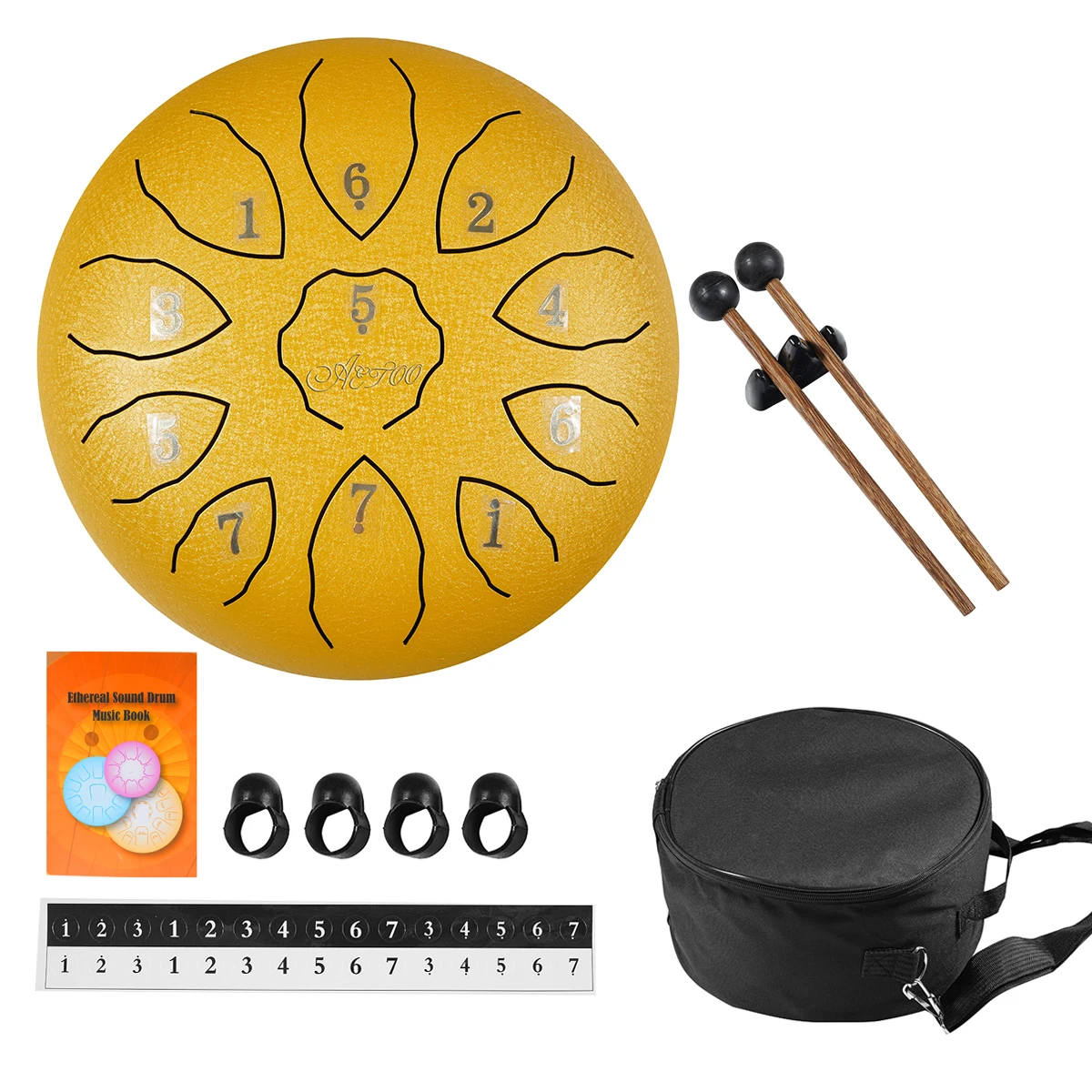 
Wholesale e-commerce drop shipping kid percussion musical instruments 6 inch mini steel hand tank tongue drum 