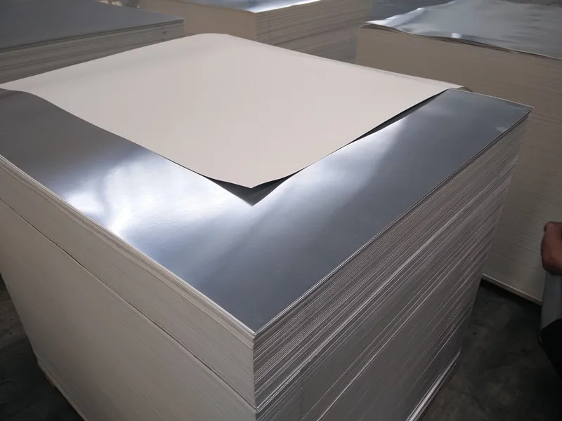 Wholesale  Metallic Paper  Metallized PET Duplex Board To Make  Cake Board Silver Wood Pulp Metallic Paper Sheet, One Sided