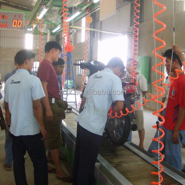 Automatic motorcycles manufacture assembly conveyor line plant