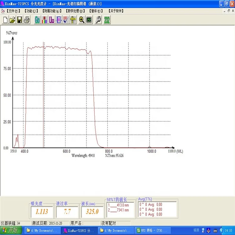 Factory directly custom 740nm uv ir cut off filter for cctv camera
