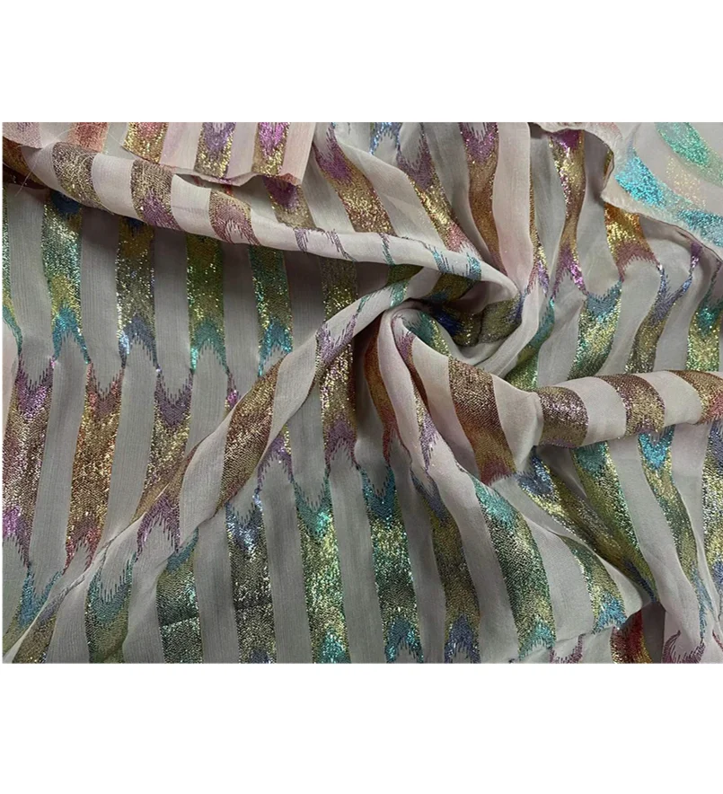 silk fabricsomali dirac jacquard viscose silk  with dress and full dress at Four seasons jacquard silk fabric dirac Somali dirac