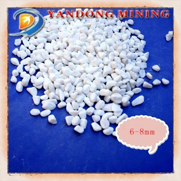 White Round Pebble Stone for Garden Low Price