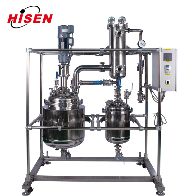 Stainless steel reactor jacketd laboratory chemical reactor