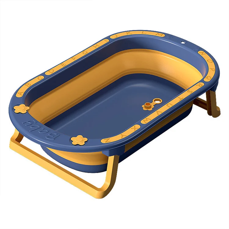  2020 New Design Baby Foldable Bathtub Kids Portable Bath Tub For