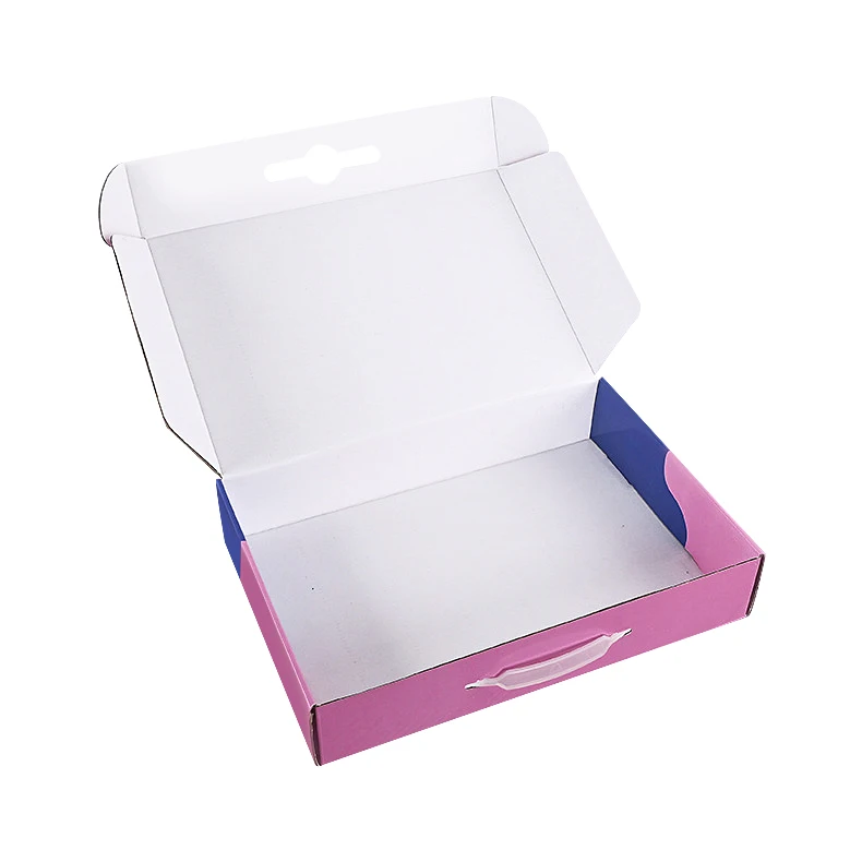 Child Toy carry packaging box with clear window toy packaging box, kraft cardboard packaging box