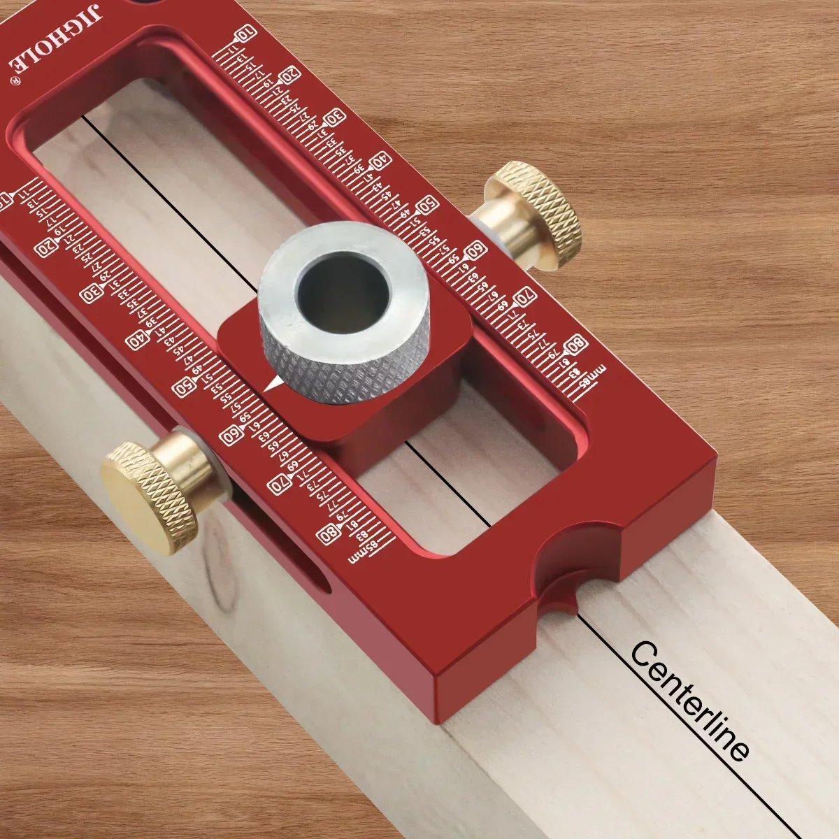 2 In 1 Drill Guide Doweling Jig Bed Cabinet Screw Punch Locator Woodworking Hole Drill Bit Set 5-Hole 6/8/10/12/15mm Pin Fixture