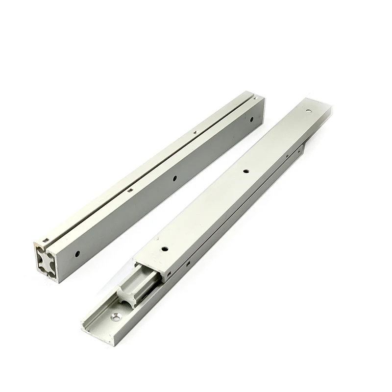 Wholesale lightweight aluminum alloy drawer slide 20mm wide drawer slide bearing full extension drawer slide