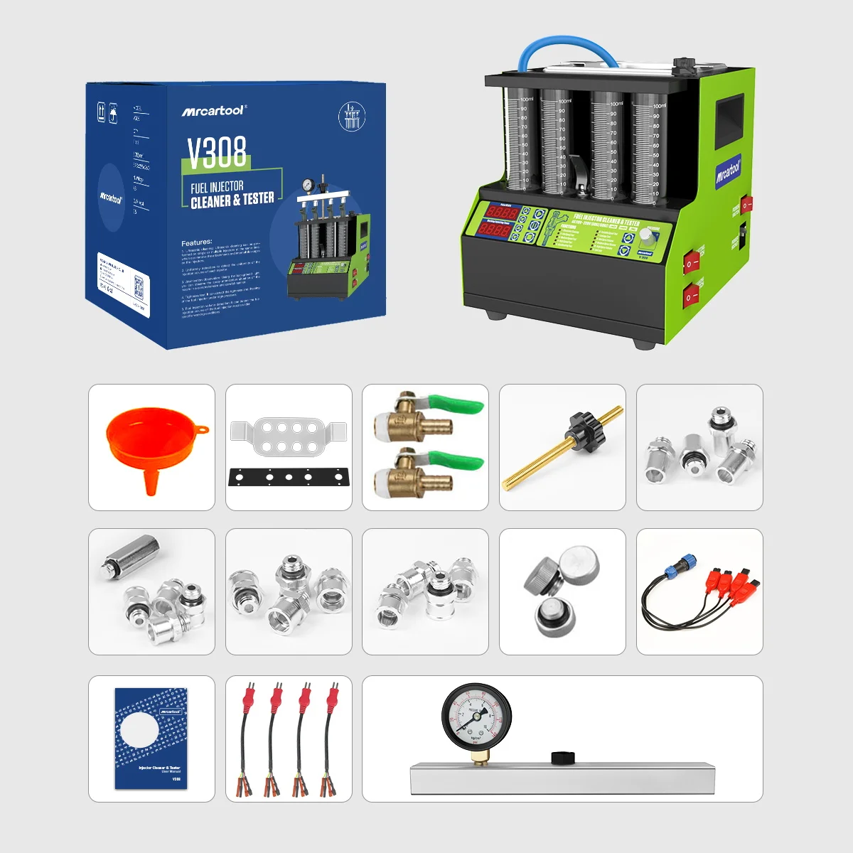 Автомобильная машина для очистки топлива MRCARTOOL V308 4 цилиндра