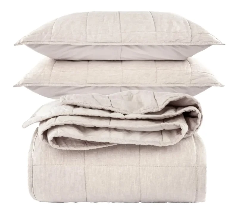 Luxury European Classic Flax Linen Quilt Super Comfortable Cooling Quilt,160GSM Flax Quilt Cover Material 140*200cm