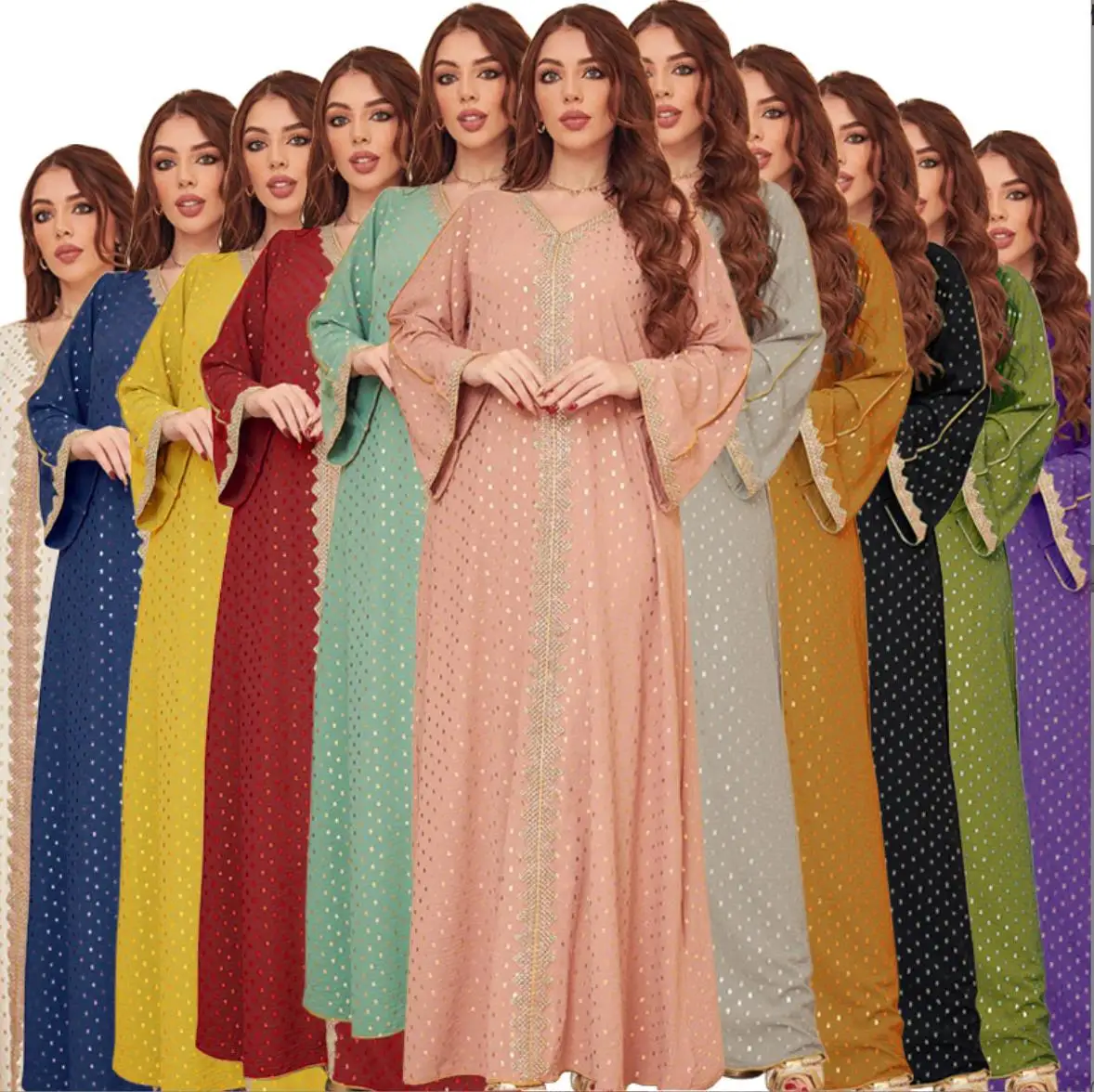 Islamic clothing women 11 colors white cotton modest dress abaya dubai Muslim lady Arabic clothes lady maxi gown dress