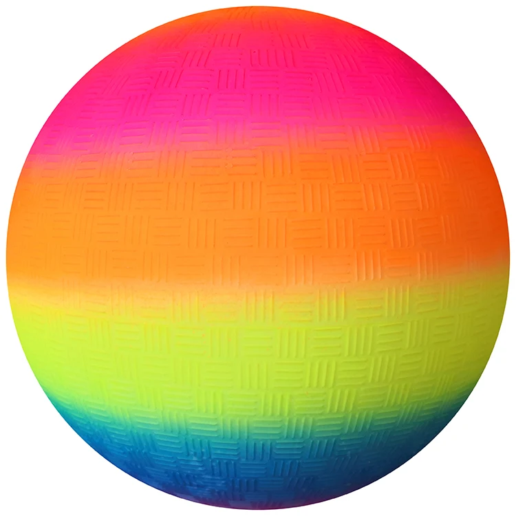 
Koryen 8.5 Inch And 6 Inch Inflatable Rainbow Playground Ball 